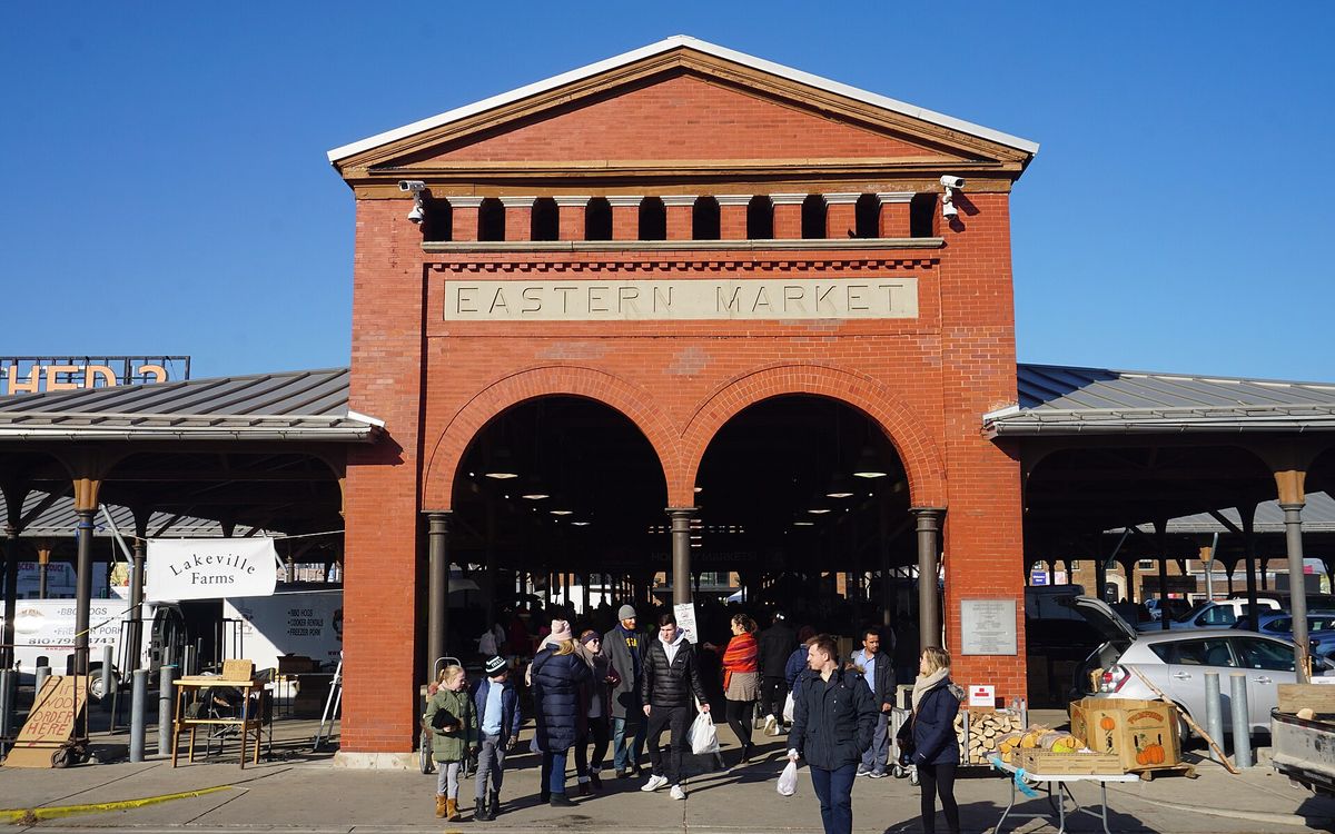 Detroit's historic Eastern Market, a hub for small business and local vendors.